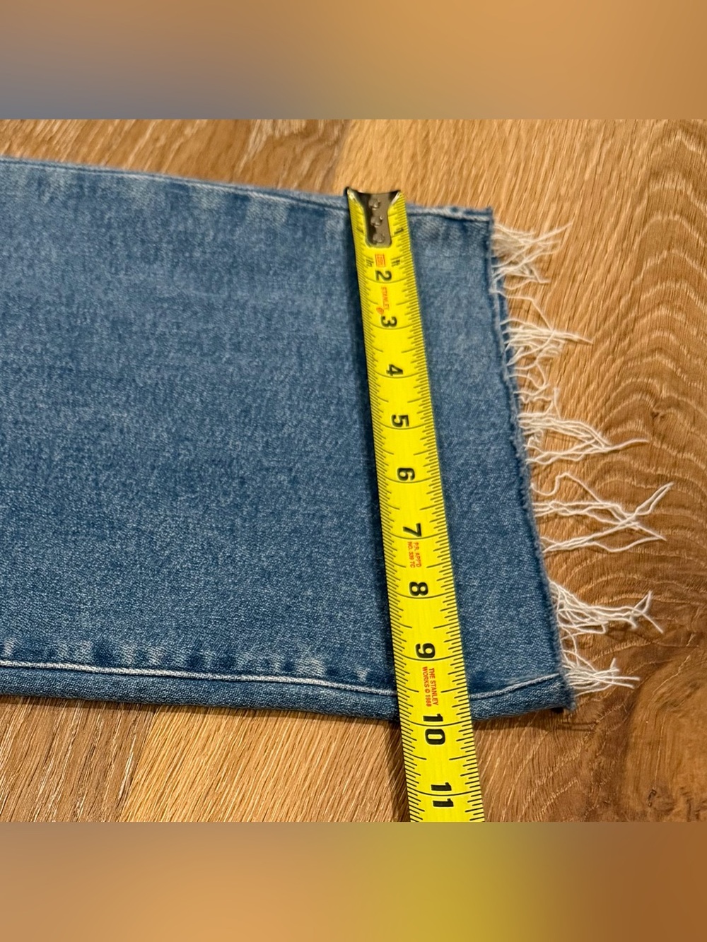 DAZE Pleaser High-Rise Wide Ankle Medium Wash Raw Hem Wide Awake Vintage Size 28 - Picture 12 of 13